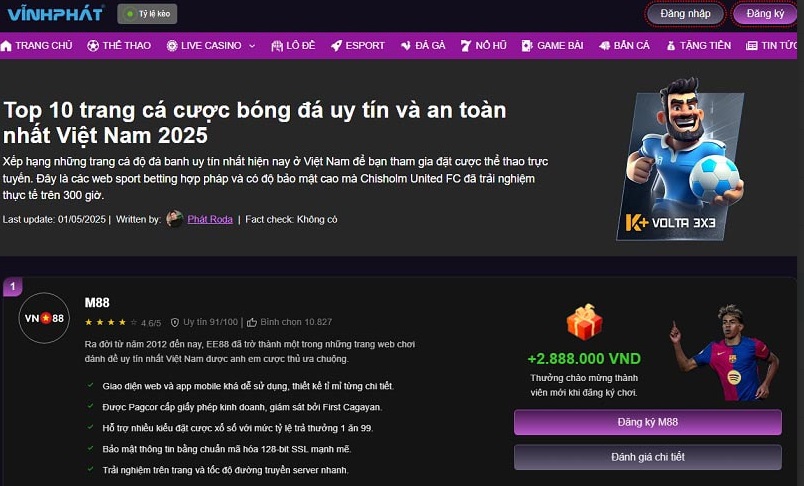 Nhà cái Vĩnh Phát Mobile và hành trình kiểm định độ uy tín của Thabet